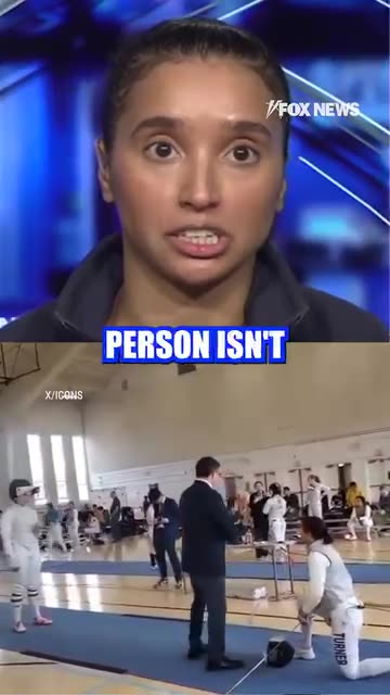 Female fencer Stephanie Turner refusing to fight her trans opponent in a regional tournament.
