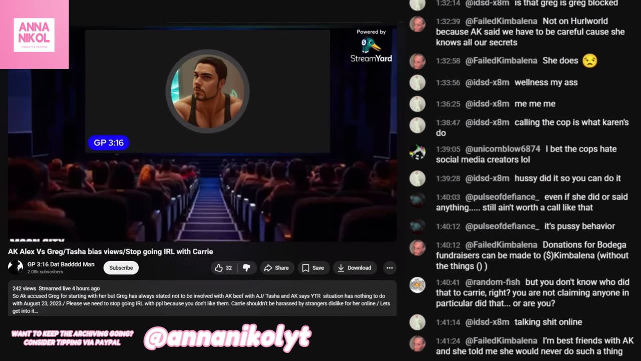 GP316 Nov 30, 2025 'AK Alex Vs Greg/Tasha bias views/Stop going IRL with Carrie'