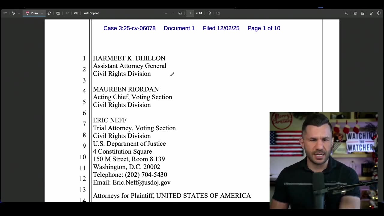 Gouveia: DOJ Sues DL-MD-NM-RI-VT-WA For Refusing to Turn Over Voter Rolls
