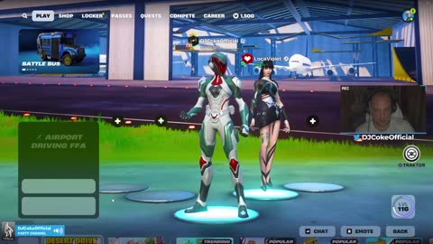 🔴 #Live [GR/CY/EN/BG] 🎮:Fortnite dike mu!! | Follow @ social: @DJCokeOfficial | !addme !social |
