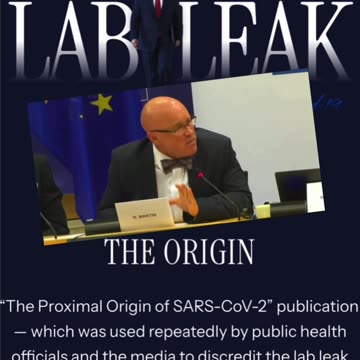 Dr. David Martin Says There Was NO LAB LEAK