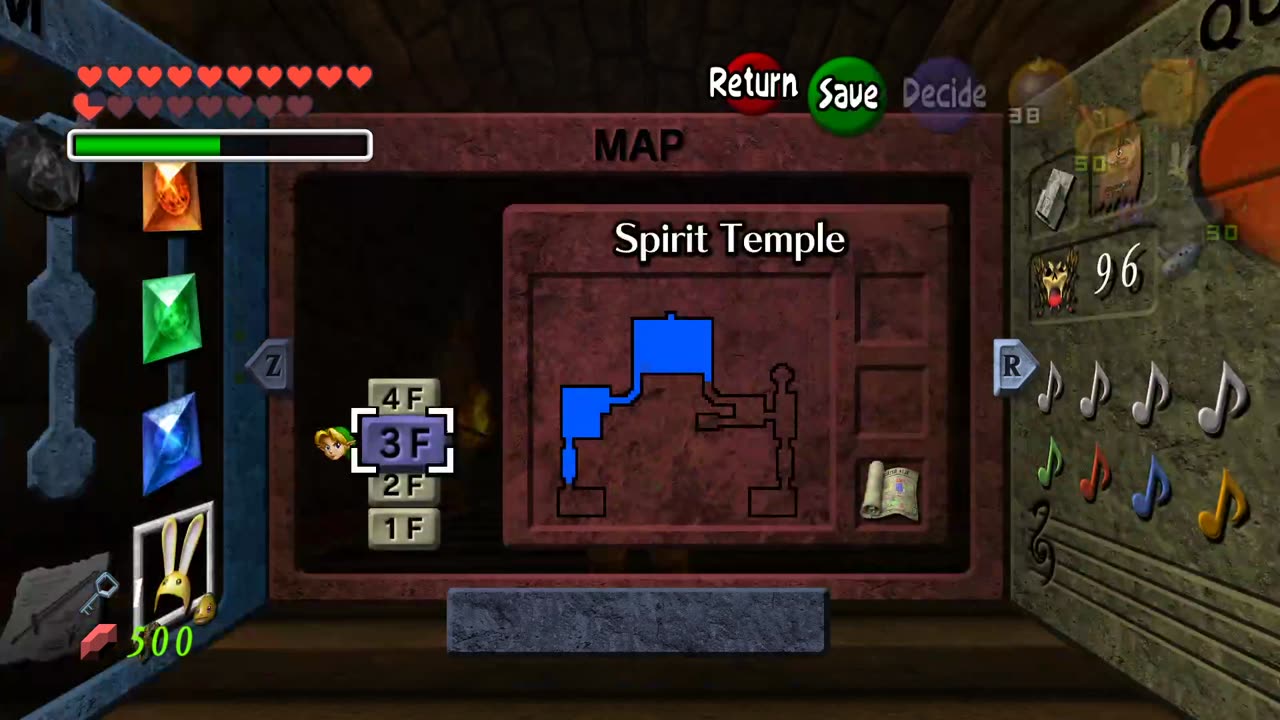 Zelda Ocarina of Time - 96 Gold Skulltulas
