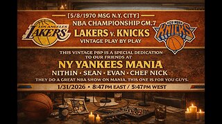 #PLAY BY PLAY OF THE #NBA 1970 #CHAMPIONSHIP #GAME 7 #LAKERS V. #KNICKS #LIVE
