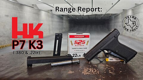 Range Report: Hk P7 K3 (Kalibers 3) - The smallest variant of the P7 w/ .380 & .22lr conversion kits