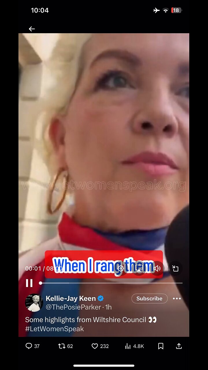 Kellie Jay Keen : transgender people in woman’s bathrooms Wiltshire Council