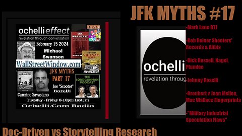 "Fake Crap in the JFK Community" #17 - Ochelli Effect w/ Carmine Savastano & Joe Borelli
