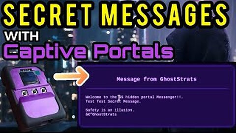 How I Turned a Captive Portal into a Secret Messaging System! ( BLEShark Nano DEMO )