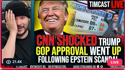 CNN SHOCKED Trump APPROVAL Went UP Following Epstein Scandal |CNN SHOCKED TRUMP GOP APPROVAL