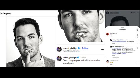 Fake MAGA Influencer Evan Gilgore LINKED to Erika Kirk's ex-BF Cabot Phillips with "PIZZA" Tattoo in lip. See DESCRIPTION BOX: