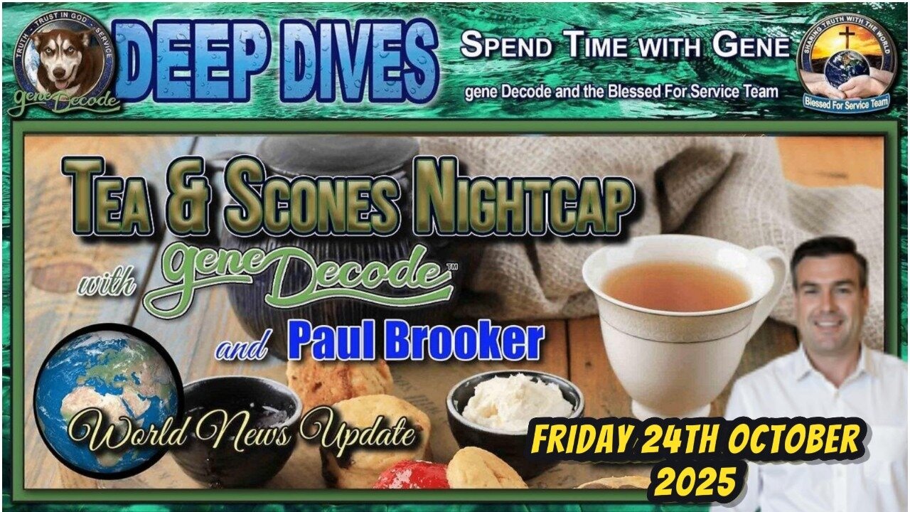 TEA & SCONES WITH GENE DECODE & PAUL BROOKER - 23RD OCTOBER