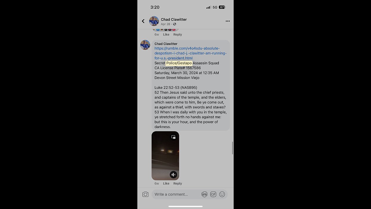 March 30, 2024 12:35AM Gestapo Assassin Squad Devon St. Mission Viejo CA