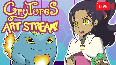 Vtuber Draws Fake Pokemon | Crytures TTRPG