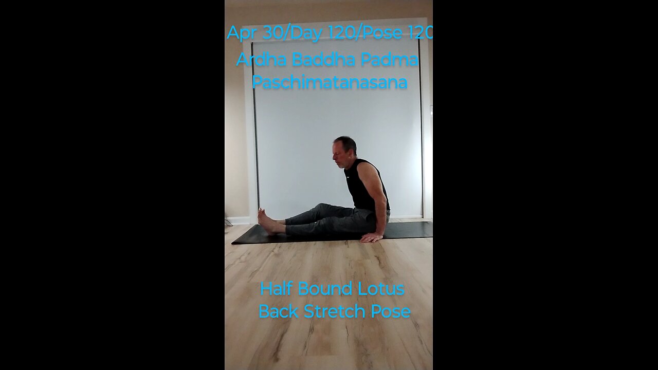 Ardha Baddha Padma Paschimatanasana / Half Bound Lotus Back Stretch Pose