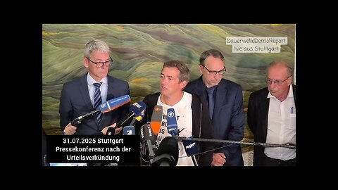 " PRESSEKONFERENZ ZUR URTEILSVERKÜNDIGUNG GEGEN DEN QUERDENKEN-GRÜNDER MICHAEL BALLWEG "