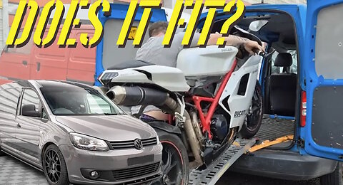 Does a Sportsbike fit in a VW Caddy? Is it good for Trackdays?