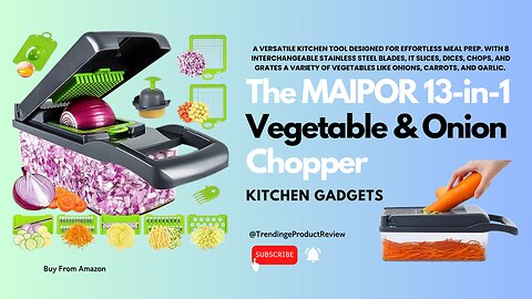The MAIPOR 13-in-1 Vegetable & Onion Chopper