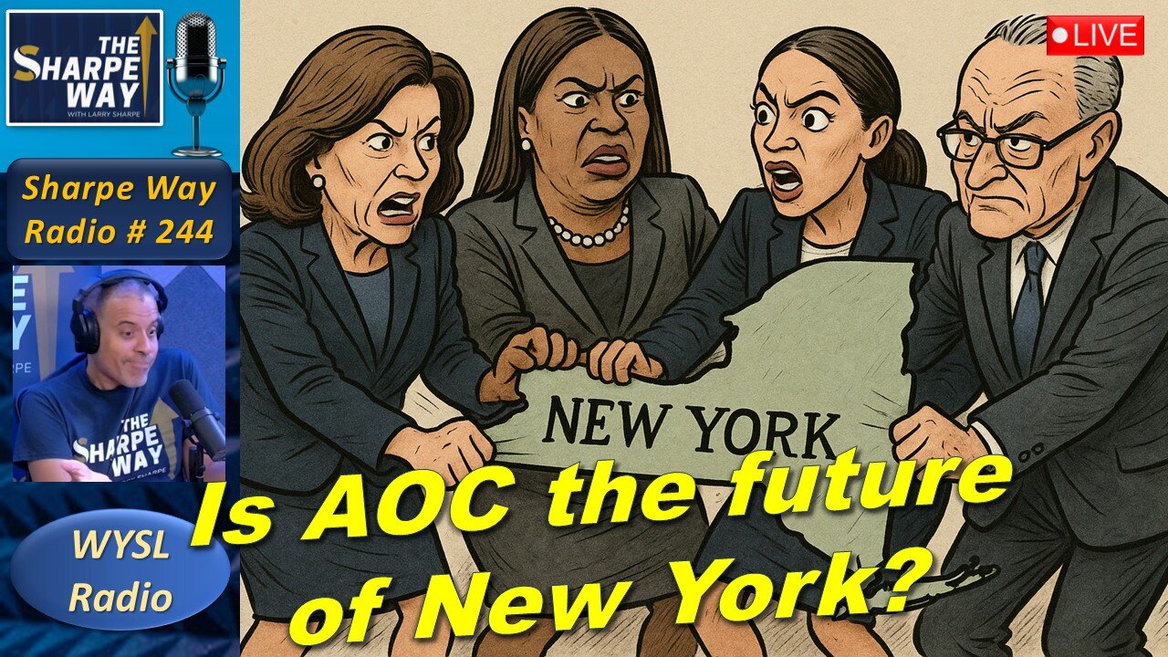 Sharpe Way Radio # 244: Is AOC the Future of New York? 🗽📈 WYSL Radio at 1pm.