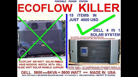 ECOFLOW KILLER SUBSTITUTE ALTERNATE ALTERNATIVE , DELL 5600 , 10 FACILITIES , 15 ITEMS , 4000 USD