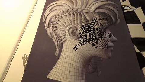 3D Face four drawing