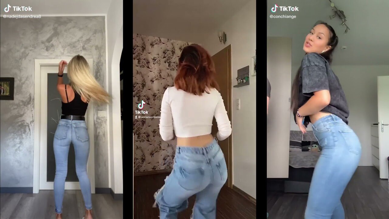 Tight Jeans HOT Baddies Arching their BUTT