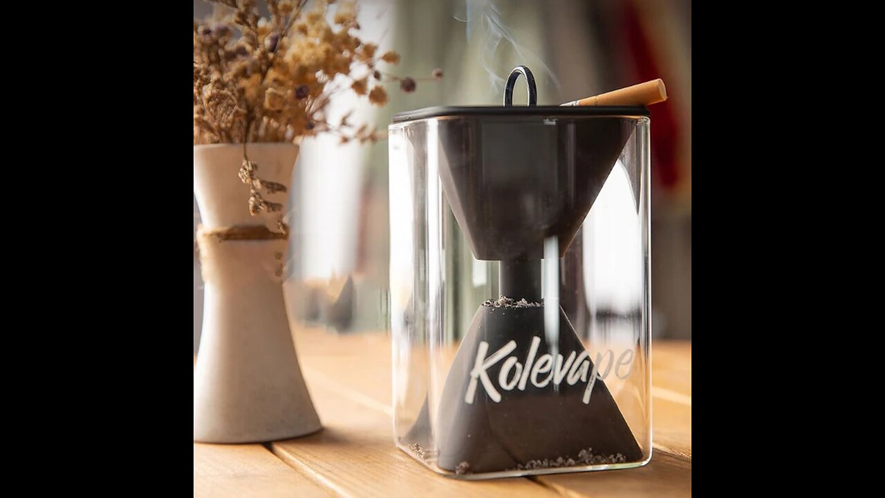 2-in-1 Funnel-shaped Ashtray, with Large capacity, Detachable & Durable Design, for Home, Office,Car