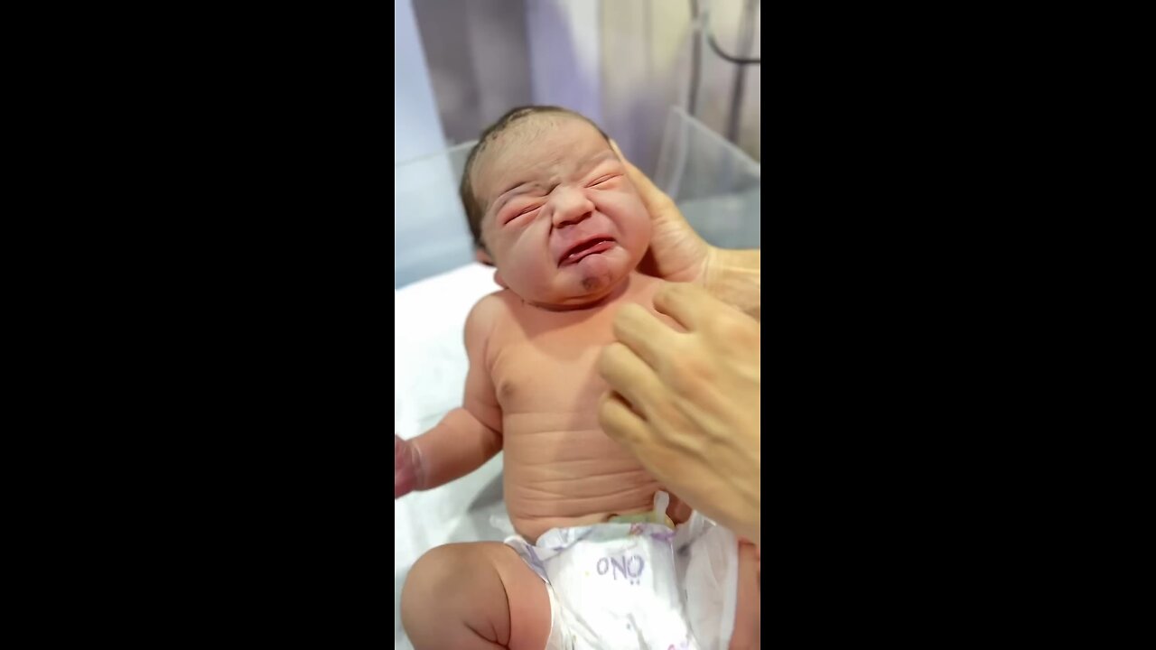 newborn baby is in sleeping mood