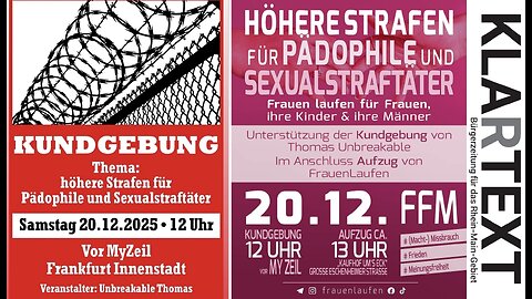 "Frauenlaufen" in Frankfurt - unterstützt von #ThomasUnbreakable - 20.12.2025