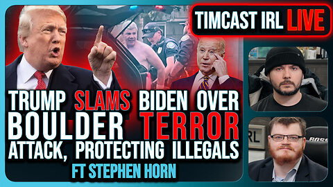 Trump SLAMS Biden Over Boulder TERROR Attack, Protecting Illegals & Leftists | Timcast IRL