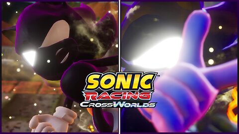 Dark Sonic vs Mirror Boom Boo & Pumpkin Grand Prix - Sonic Racing Crossworlds -By Nutra2392