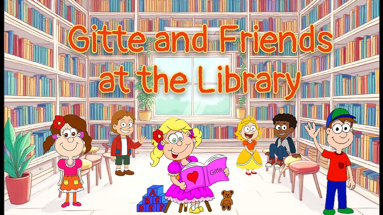 📚 Gitte and Friends at the Library | Early Years Read Aloud Storytime | GitteTV