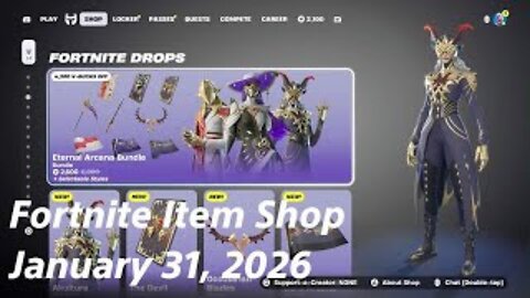 Fortnite Item Shop|January 31, 2026(*New* Eternal Arcana Bundle)
