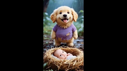 ai dog and girl motivation video