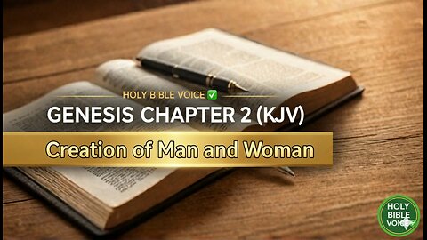 Genesis Chapter 2 KJV | Creation of Man and Woman | Holy Bible Voice