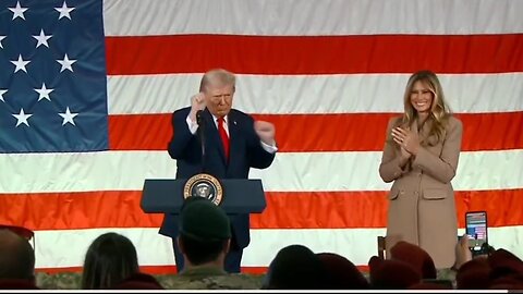 Melania Trump and Troops Watch the Trump Dance At Fort Bragg!