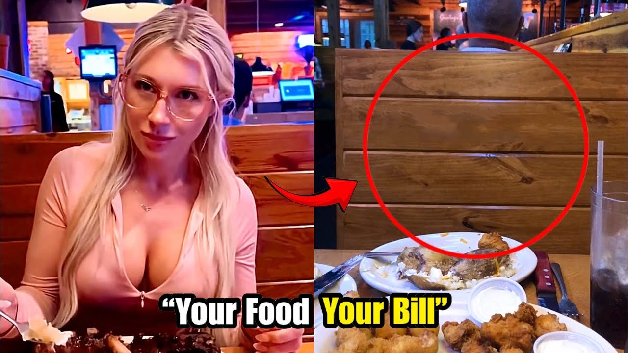 High Value Man REFUSES To Pay For Woman's Food & Leaves!