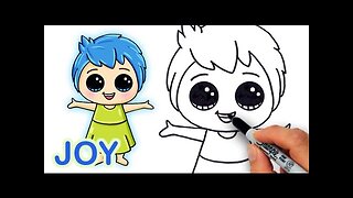 How to Draw Joy from Pixar Inside Out Cute and Easy