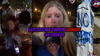 Leftists ATTACK conservatives on campus & Security does NOTHING