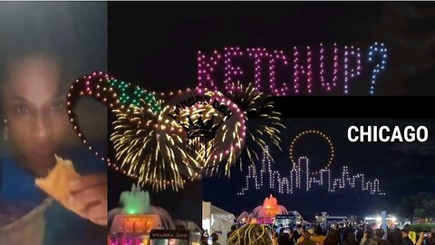 Taste Of Chicago NIGHT DRONE FIREWORKS Show, Sat. 09•06•2025