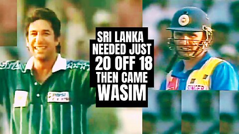 Wasim Akram and Shoaib Akhtar's Masterclass in a Thriller | Best Swing Bowling | Pak vs SL