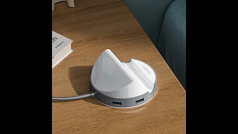 USB 3.0 Hub with 4 USB Ports & Phone Holder, for HHD, Flash Drive, Fan, Keyboard, Mouse