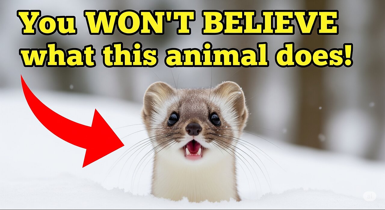 Adorable 'Snow Ghost' Ermine is Pure Cuteness Overload!