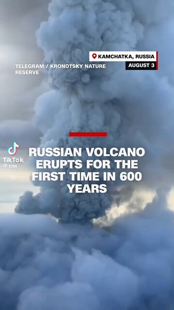 Russian volcano erupts after 600 years