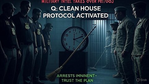 Q'S CLEAN HOUSE PROTOCOL: Military Intel Takeover Exposes Deep State Arrest Timeline (WWG1WGA)
