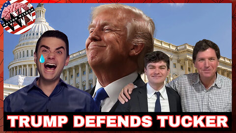 President Trump DEFENDS Tucker Interviewing Nick Fuentes