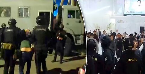 OMON raid wedding in Russia, 210 migrants arrested
