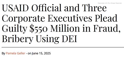 ARTICLE ONLY> BY THE DOJ>USAID Official and Three Corporate Executives Plead Guilty to Decade-Long Bribery Scheme Involving Over $550 Million in Contracts