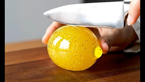 Glass lemon cutting