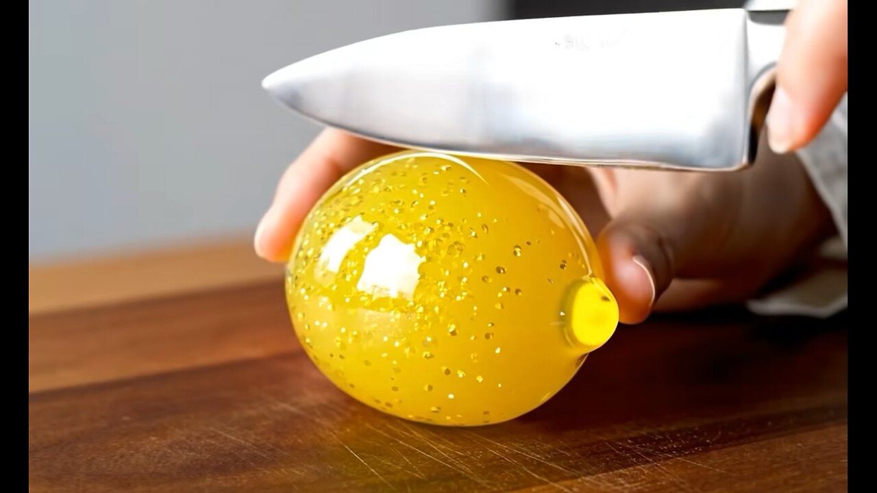 Glass lemon cutting