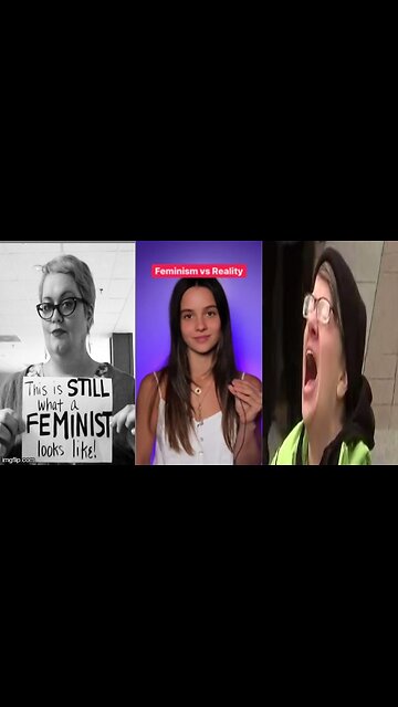 SHE USED TO BE A BLUE HAIR ANGRY FEMIINIST ⚢ THEN SHE REALIZED THAT FEMINISM WAS JUST ANOTHER SCAM