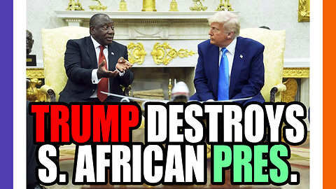 🔴LIVE: Trump DESTROYS The Racist President of South Africa On The World Stage 🟠⚪🟣